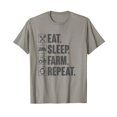 thumbnail image 1 of Funny Eat Sleep Farm Repeat T-Shirt for Farmers and Agriculture Enthusiasts, 1 of 5