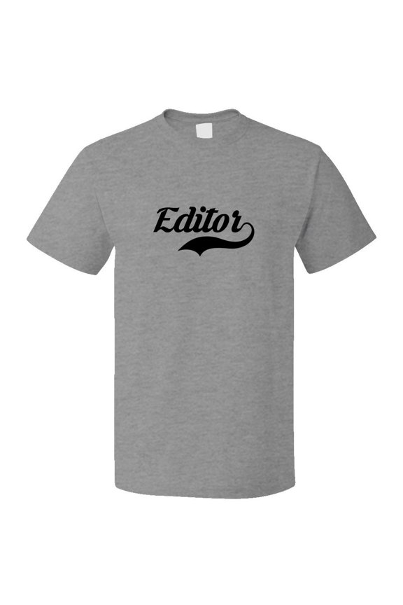 Funny Editor Retro Old School T shirt Tee Gift