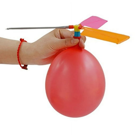 Funny Educational Toy Children Kids Gift Birthday Party Favor Balloon Helicopter Blue Plastic, Balloon