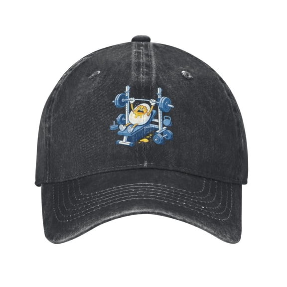 Funny Egg Baseball Cap with Lifting Broken Egg Denim Causal Humor Egg Hat Gifts for Women Men Adults Egg Lovers