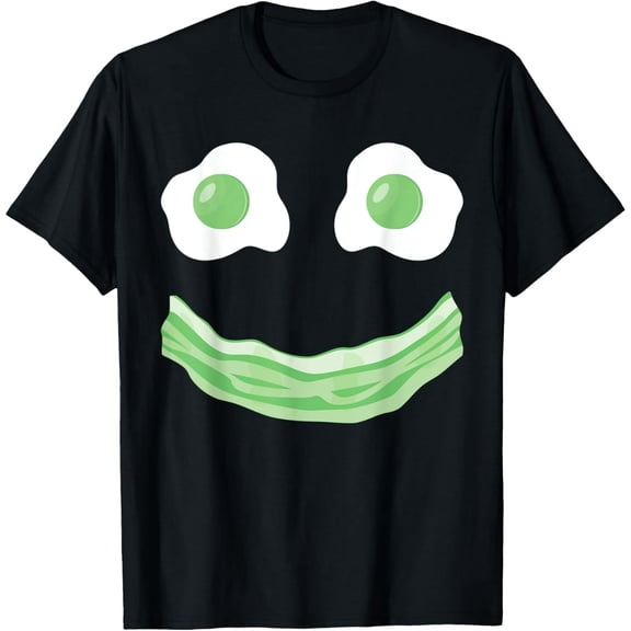 Funny Eggs Ham Smile Face St.Patrick's Day T-Shirt