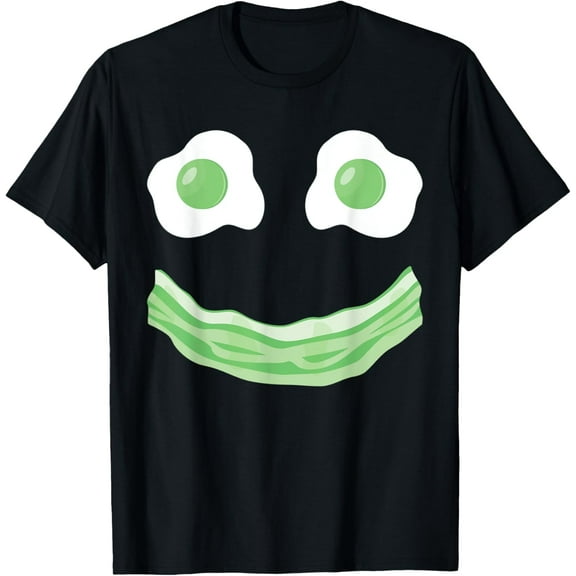 Funny Eggs Ham Smile Face St.Patrick's Day T-Shirt