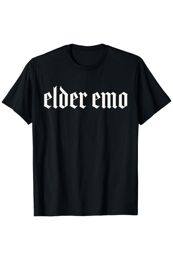 Funny Elder Emo Graphic Unisex Alternative Clothing Gift Short Sleeve Casual Cotton Tee