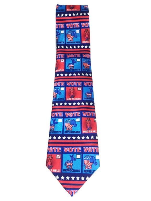 Funny Election Necktie - Mad As Hell - Vote 2016 - Funny Political Ties - Funny