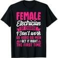 thumbnail image 1 of Funny Electrician Shirt For Women Powerline Electricians T-Shirt, 1 of 4