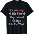 thumbnail image 1 of Funny Elementary School Graduation 2022 Class T-Shirt Black 2X-Large, 1 of 4
