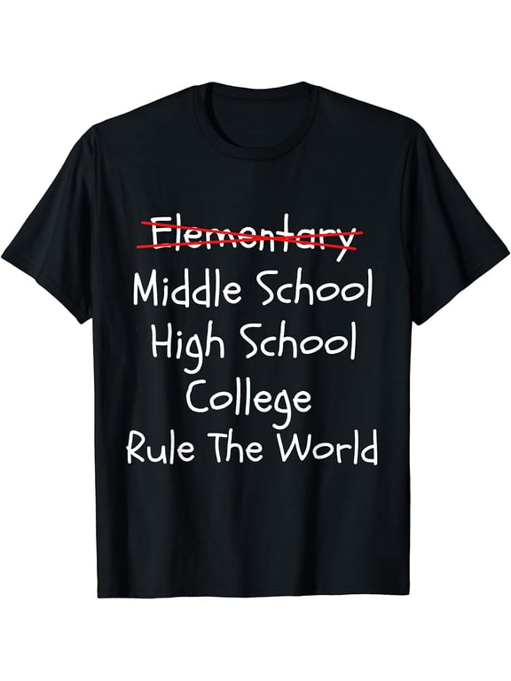 Funny Elementary School Graduation 2022 Class T-Shirt Black Medium