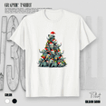 thumbnail image 1 of Funny Elephant Christmas Tree Cute Animal Holiday Xmas Unisex T-Shirt up to Size 5XL, 1 of 2