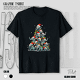 thumbnail image 1 of Funny Elephant Christmas Tree Cute Animal Holiday Xmas Unisex T-Shirt up to Size 5XL, 1 of 2