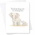thumbnail image 1 of Funny Elephant Mother's Day Card With Poem For Spring, 1 of 3