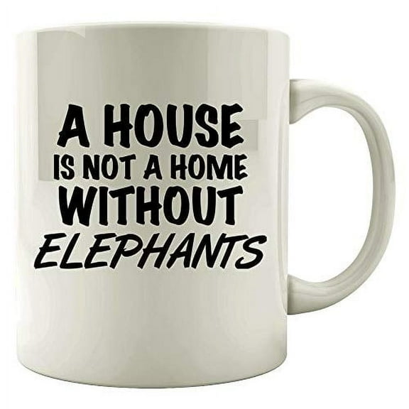 Elephant 11 oz Coffee Mug - Colorful Design White Ceramic Gift