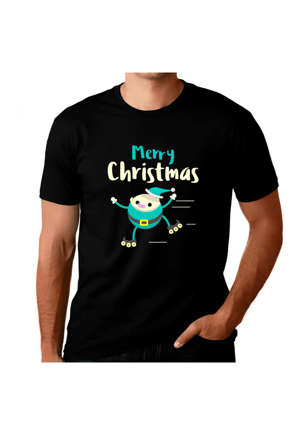 Funny Elf Christmas T Shirts for Men Plus Size Christmas Shirts for Men Big and Tall Christmas Pajamas