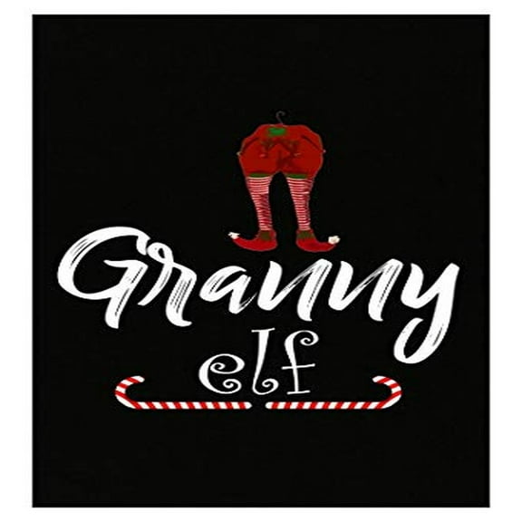 Funny Elf Granny Holiday Helper Poster - Perfect Gift for Christmas Cheer