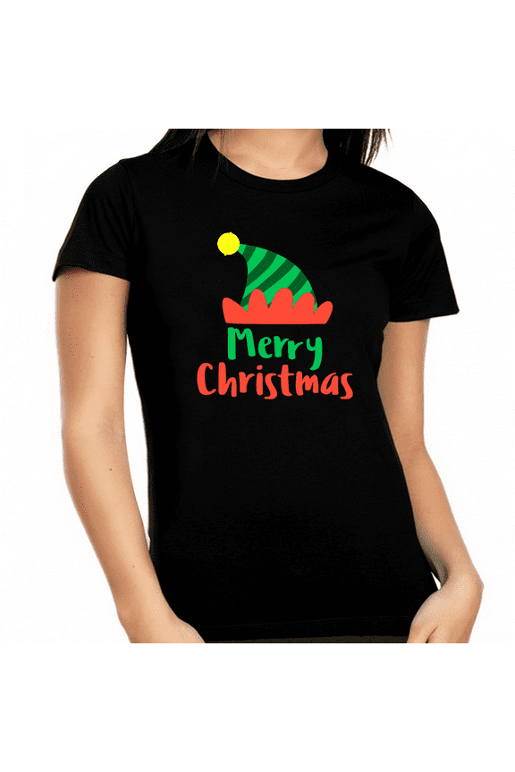 Funny Elf Hat Christmas Pajamas Plus Size Christmas Shirts Funny Christmas Pajamas for Women Plus Size