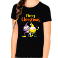 thumbnail image 1 of Funny Elfs Funny Christmas Shirts for Girls X-Mas Gift Christmas Clothes for Girls Funny Christmas Shirt, 1 of 6
