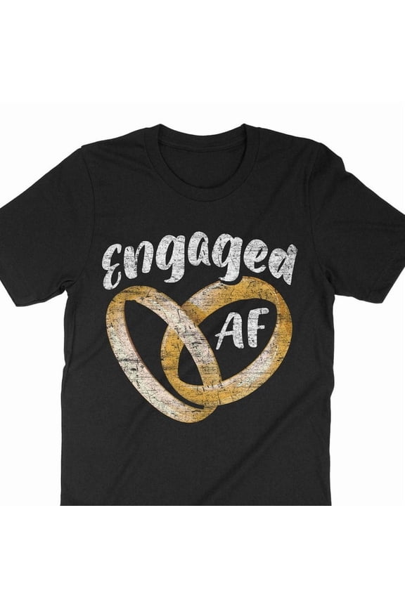 Funny Engagement Gift Engaged AF Bride Future Mrs Party Art Graphic Tee,for unisex up to size 5XL