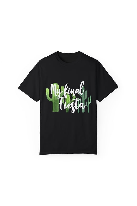 Funny Engagement Vacations Cactus Sarcastic Mexico Wedding Hilarious Mexican Engagement Entourages Mockery  Unisex Garment-Dyed T-shirt