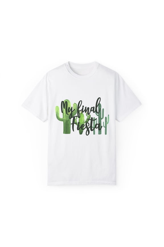 Funny Engagement Vacations Cactus Sarcastic Mexico Wedding  Hilarious Mexican Engagement Entourages Mockery Unisex Garment-Dyed T-shirt