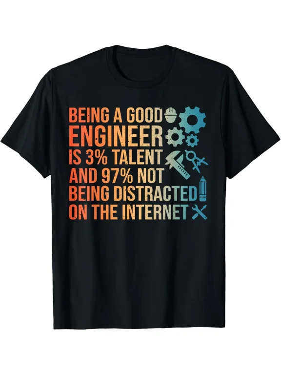 Funny Engineer Art Men Women Mechanical Engineering Lovers Gift Unisex T-Shirt