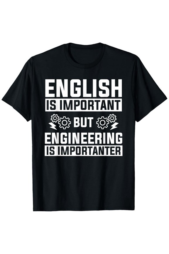 Funny Engineering Slogan Graphic Gear Short Sleeve T-Shirt for Mechanical Engineer