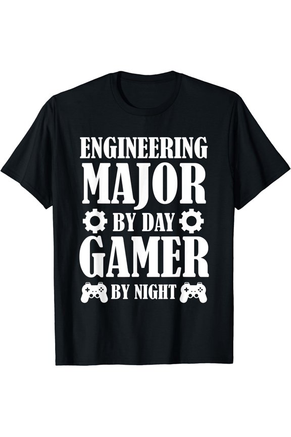 Funny Engineering Student Gamer T-Shirt for Creative Expression and Unique Style