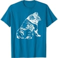 thumbnail image 1 of Funny English Bulldog Dog Gift Softstyle Unisex T-Shirt,Sapphire Color,Size 2XL, 1 of 5