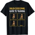 thumbnail image 1 of Funny English Cocker Spaniel Guide To Training Dog Obedience T-Shirt, 1 of 4