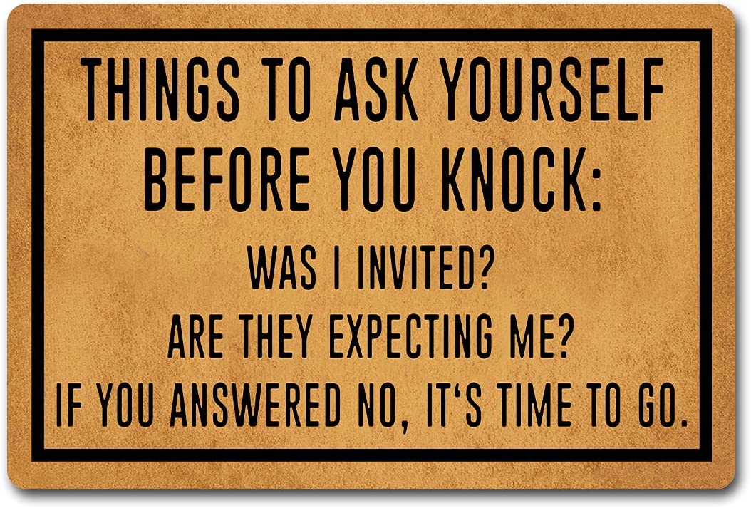 Funny Entry Rugs for Inside House Front Porch Sign Rugs Things to Ask ...