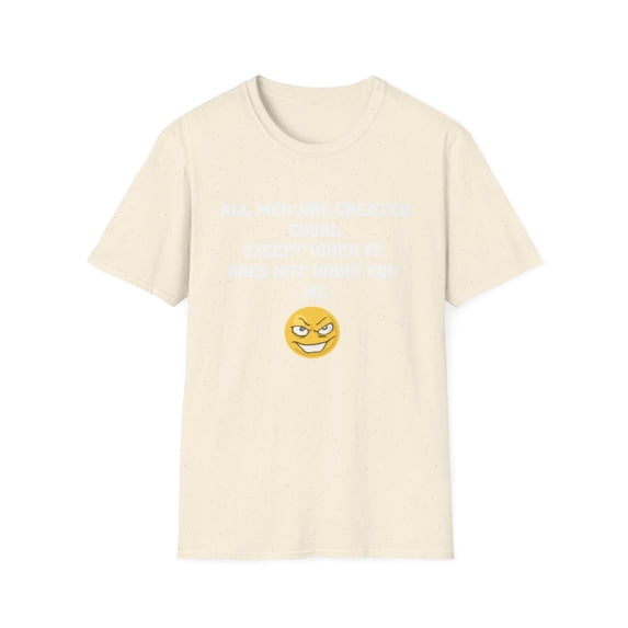 Funny Equal Comedy Face Graphic Novelty Tees