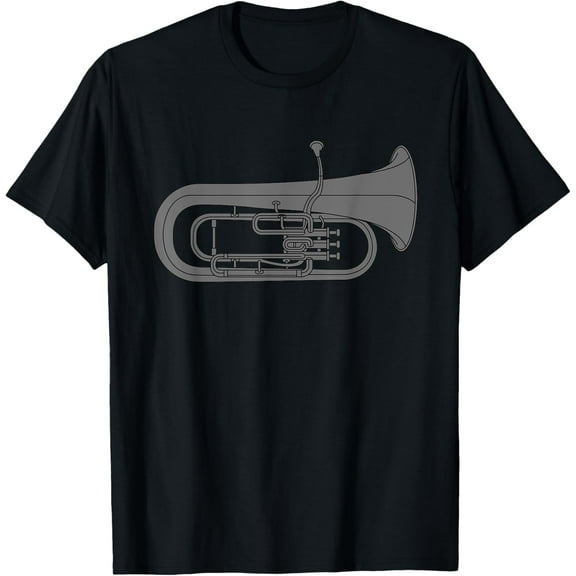 Funny Euphonium Player Marching Band Baritone Tuba Men Gift T-Shirt