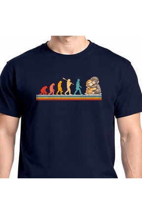 Funny Evolution Hugging Monkey Punch Primate Science T-Shirt