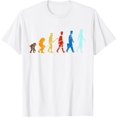 thumbnail image 1 of Funny Evolution Human From Ape to Robot A.I T-Shirt, 1 of 2