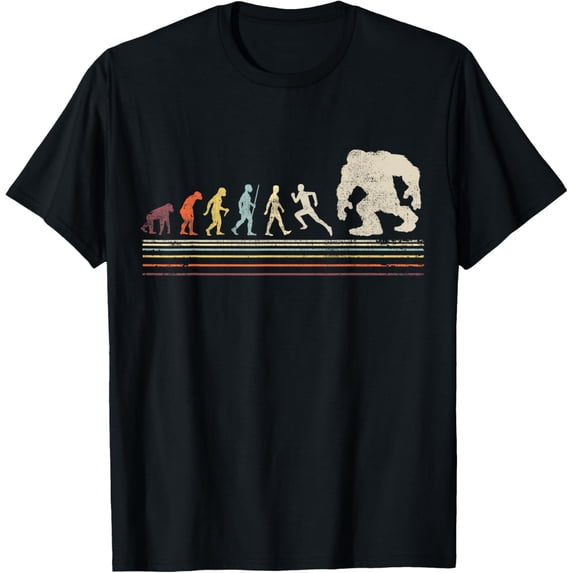 Funny Evolution Of Camper Bigfoot Sasquatch Camping Lover T-Shirt men and women can wear, black, white, gifts