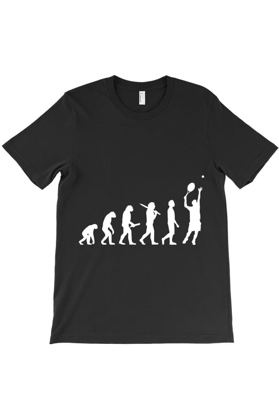 Funny Evolution Of Tennis Player Gift Themed Funny and Cute H1691 T-Shirt, for Men and Women, Up to Size 5XL