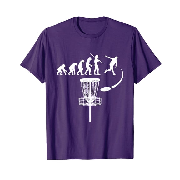 Funny Evolution of Disc Golf Player T-Shirt for Humorous Sports Enthusiasts