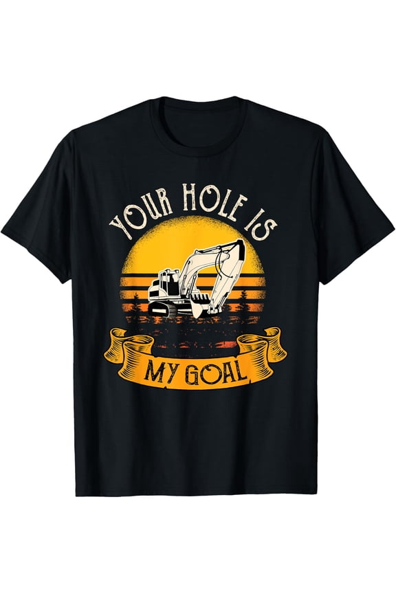 Funny Excavator Gift Men Saying Construction Site Men T-Shirt