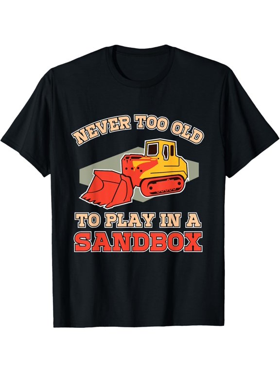 Funny Excavator and Construction Worker Heavy Equipment T-Shirt men and women can wear, black, white, gifts