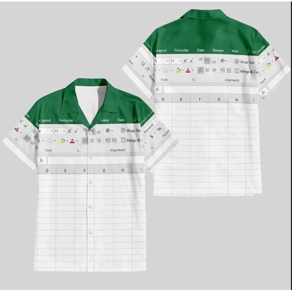 Funny Excel Hawaiian Shirt, Funny Excel Hawaiian Shirt 2025, Excel Hawaiian Shirt, Excel Funny Work Button Up Shirt