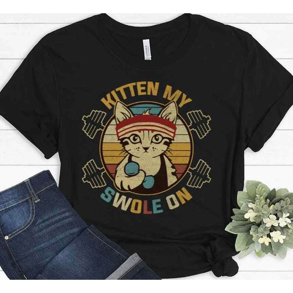 Funny Exercise Routine Gym Gift Athletic Lifting Weights Present Idea Unisex T-Shirt, up to Size 5XL