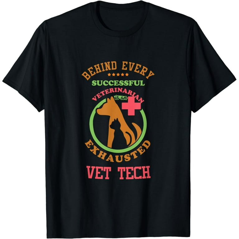 Exhausted Vet Tech T-Shirt Exhausted Vet Tech T-Shirt