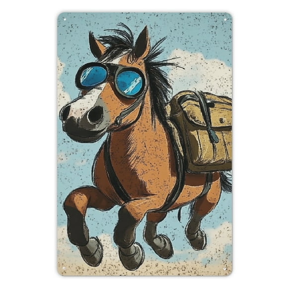 Funny Don'T Expect Me Normal Metal Tin Sign 12x8 Inch Horse Tin Sign Don'T Expect Me Normal Horse Home Kitchen Garden Bar Restaurant Coffee Are Wall Decor