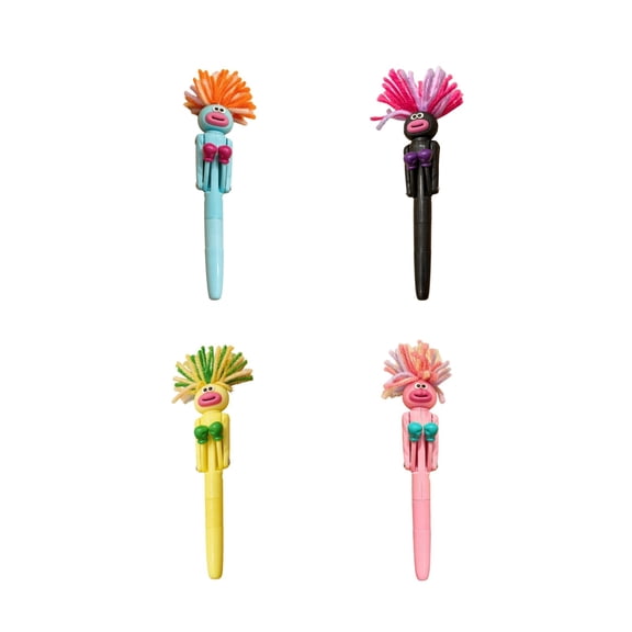 Funny Exploding Hair Ballpoint Pen Set for Men, Hilarious Stress Relief Toy with Interactive Boxing Feature, Quirky Birthday Gift for Students