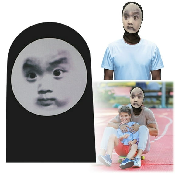 Funny Expression Novelty Headwear Pack with Human Face Design for Cycling Sunscreen and Playful