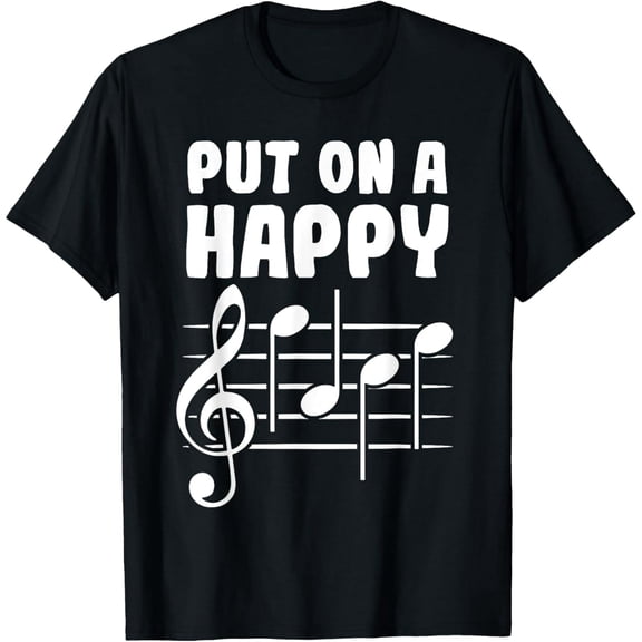 Funny F.A.C.E. Music Notes Pun Musicians Gift Graphic Short Sleeve T-Shirt