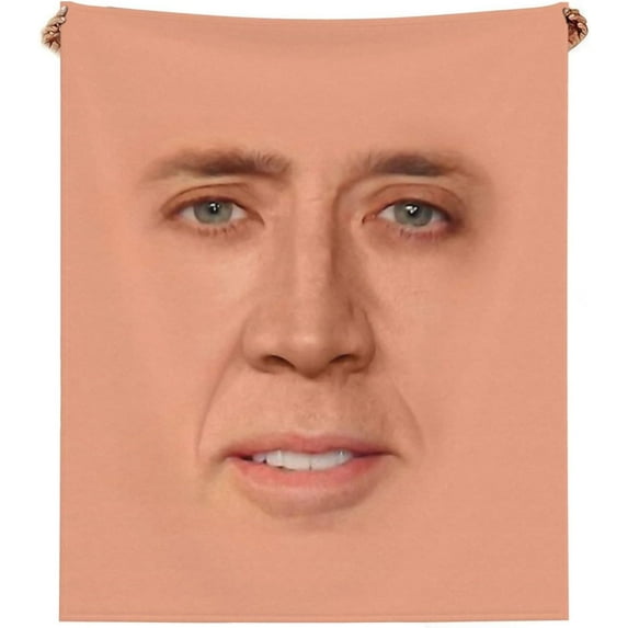 Funny Face Blanket Flannel Fleece Throw Blankets 50"X40" Soft Cozy Winter Fall Blanket Fuzzy Plush Home Decor For Couch Bed Sofa Living Room Bedroom