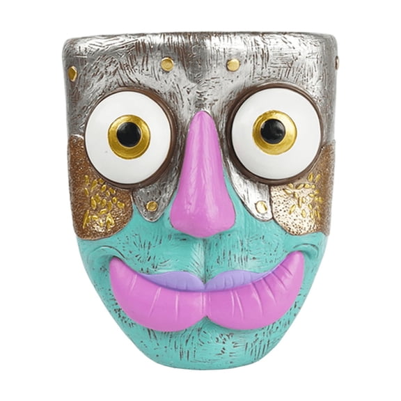 Funny Face Lip Pattern Wall-Mounted Resin Flower Pot, Creative Home Art Decoration Colorful Plant Hanging Pot For Hallway, Balcony And Living Room