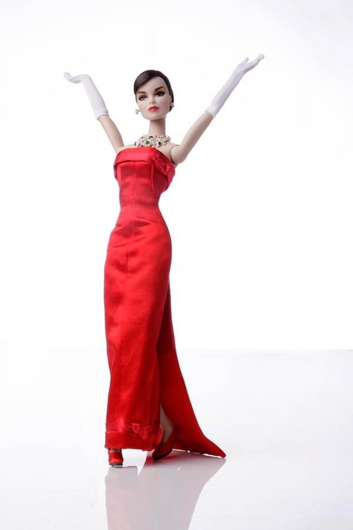 funny face red dress Audrey Hepburn 16 x 20 Print Funny Face Movie Red Dress