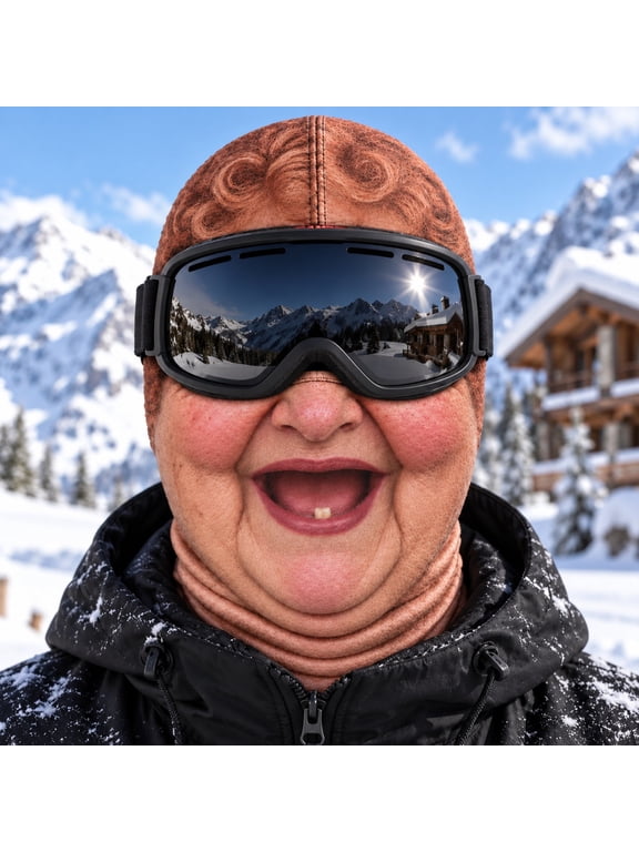 Funny Face Print Ski Mask - 3D Balaclava Face Cover - Unisex Winter Neck Gaiter