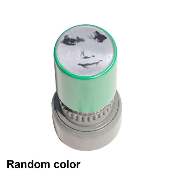 Funny Face Self-Inking Craft Stamps for Kids Party, Refillable Expressive Designs