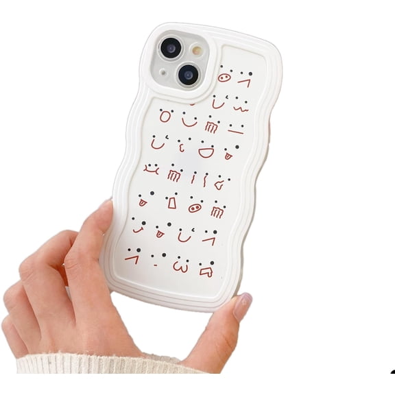 Funny Face Soft  for iPhone Case (Red,iPhone 15 Plus)